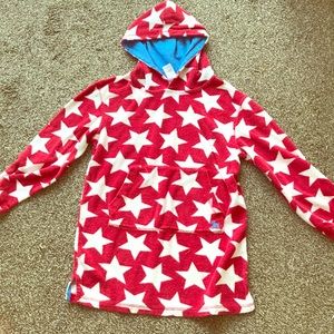 Mini Boden Starred Bathrobe Kids Hoodie